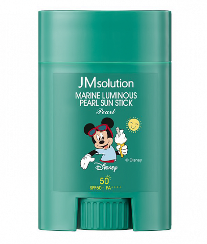 JMsolution Солнцезащитный стик с жемчугом SPF50 PA+++  Disney Mickey Marine Luminous Pearl Sun Stick