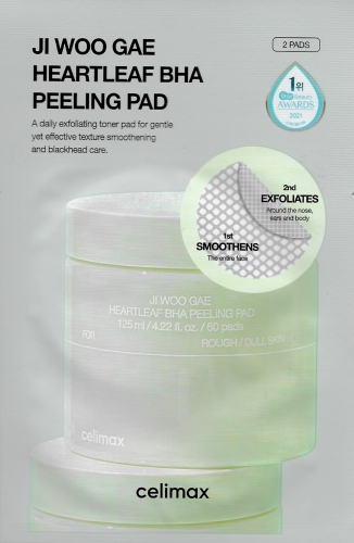 Celimax -      , 2  (), Ji Woo Gae Heartleaf BHA Peelind Pad Mini