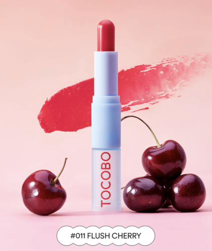 TOCOBO     ,  011 Flush Cherry, Glass Tinted Lip Balm  2