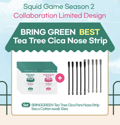 [  ] Bringgreen      , Tea Tree Cica Pore Nose Strip  6