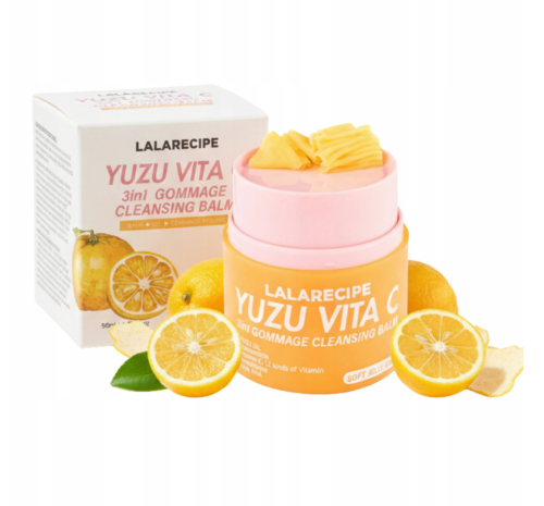 LALARECIPE ������������ �������-������ 3�1 � �������� ����, Yuzu Vita C 3in1 Gommage Cleansing Balm ���� 3