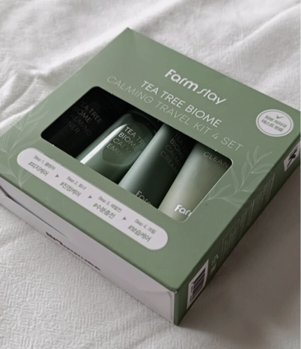 FarmStay        , 4 , Tea Tree Biome Calming Travel kit 4 set   2