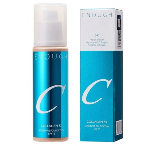 Enough ����������� ��������� ���� � ������� ����������, ������� #21N Clear Beige, Collagen 3X Moisture Foundation SPF15