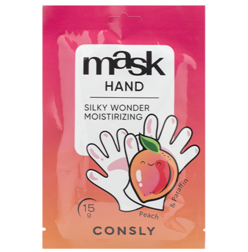 Consly  -    , Silky Wonder Peach and Paraffin Moisturizing Hand Mask