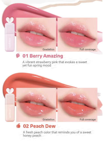 [����] Colorgram ����������� ������� ���� ��� ���, ������� 02 Peach Dew, Juicy Drop Tint ���� 4