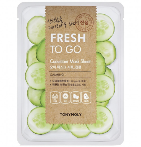 Tony Moly �������� ����� � ���������� ������, Fresh To Go Cucumber Mask Sheet