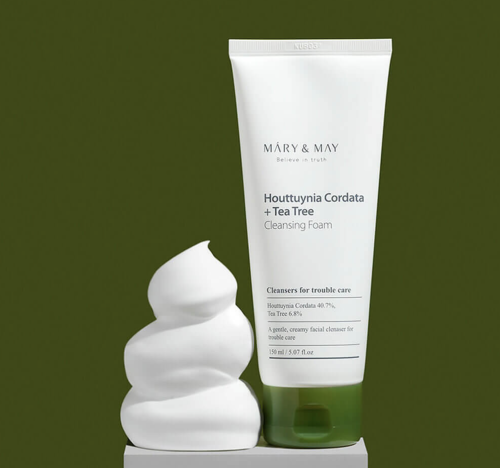 Mary&May ����� ��� �������� � ����������� � ������ �������, Houttuynia Cordata + Tea Tree Cleansing Foam ���� 2