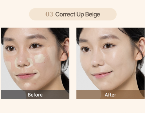 The SAEM   -,  03 Correct Up Beige, Cover Perfection Triple Pot Concealer  6