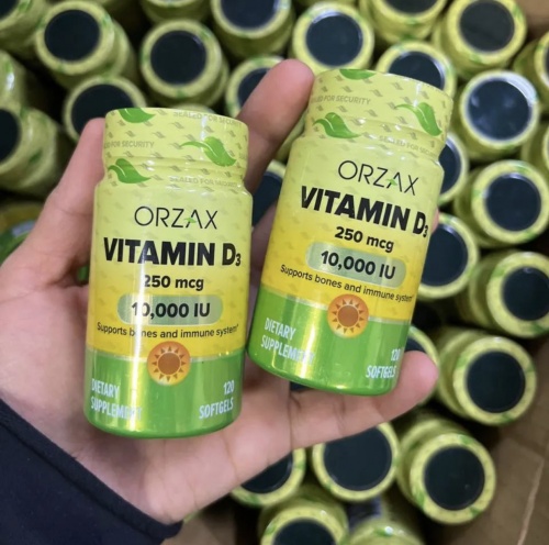 [] Orzax  D3 10000 .  -, 120 , Vitamin D3 10000 IU, 250 mcg 120 Softgels  9
