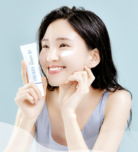 Tenzero    , Deep Aqua Collagen Sun Cream 2X SPF50+ PA++++  3