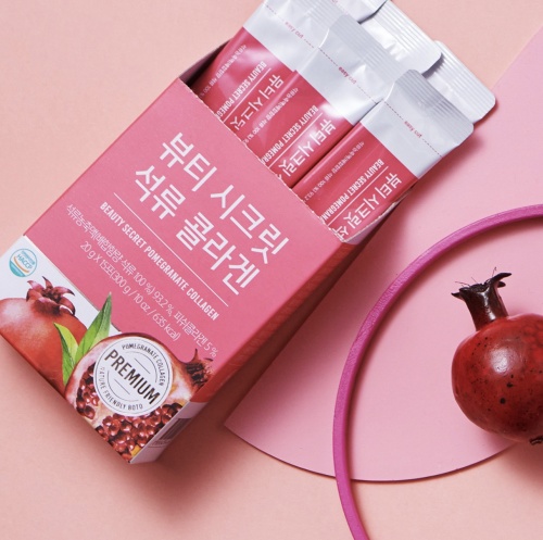 BOTO    , 15   Beauty Secret Pomegranate Collagen Jelly Stick  3