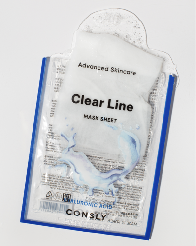 Consly �������� ����� � ������������ ��������, Clear Line Advanced Skincare Hyaluronic Acid Mask Sheet ���� 2