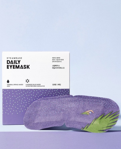 STEAMBASE       Daily Eye Mask Lavender Blue Water  6