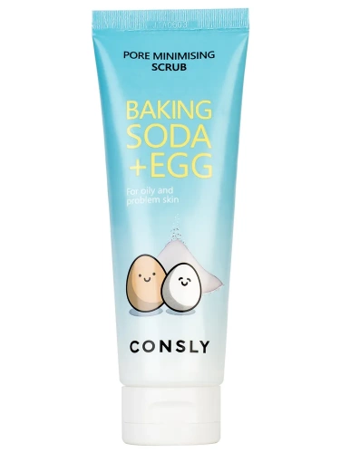 Consly          Pore minimising scrub baking soda egg
