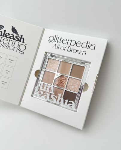 Unleashia     9 ,  1 All of Brown, Glitterpedia Eye Palette  2