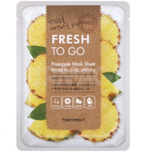 Tony Moly �������� ����� � ���������� �������, Fresh To Go Pineapple Mask Sheet