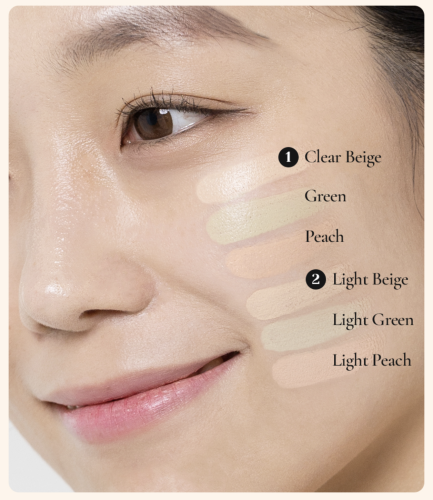 The SAEM   -,  01 Correct Beige, Cover Perfection Triple Pot Concealer  4