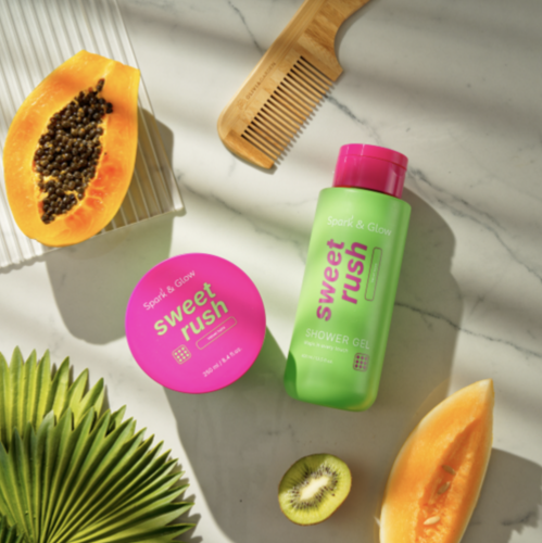 Spark&Glow ����� ��� ���� � �������� ������������ �������, Sweet Rush Velvet Haze Body Scrub ���� 4