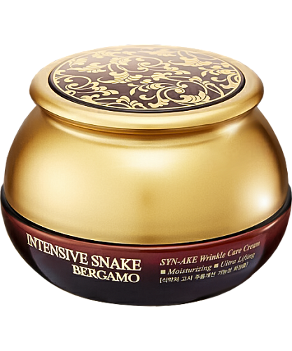Bergamo Крем для лица со змеиным пептидом  Intensive snake syn-ake wrinkle care cream