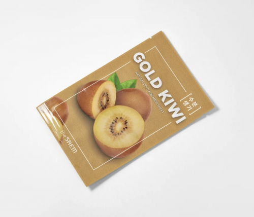 The SAEM        (  )  Natural Gold Kiwi Mask Sheet  3