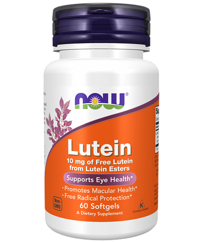 [] Now Foods   10 , 60 , Lutein 10 mg of Free Lutein, 60 Softgels