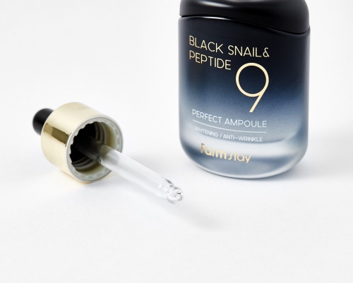 FarmStay           Black snail & peptide 9 perfect ampoule  3