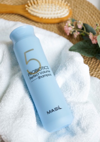 Masil     ()  5 Probiotics perfect volume shampoo  9