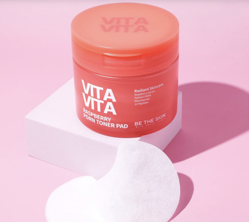 Be The Skin �����-���� � ���� � �������, 60 ��, Vita Vita Raspberry PDRN Toner Pad ���� 4