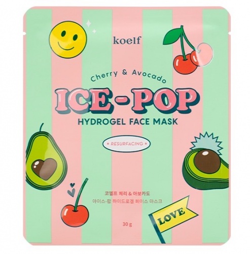 Koelf         Ice-pop hydrogel face mask cherry&avocado