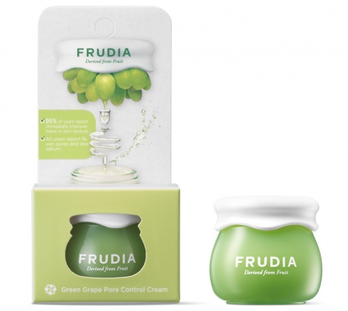 Frudia Крем для лица с виноградом мини Green grape pore control cream