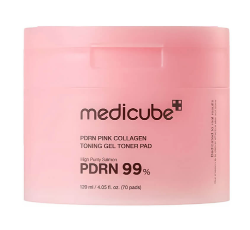 medicube ������� �����-���� � ���� � ����������, 70 ��, PDRN Pink Collagen Toning Gel Toner Pad