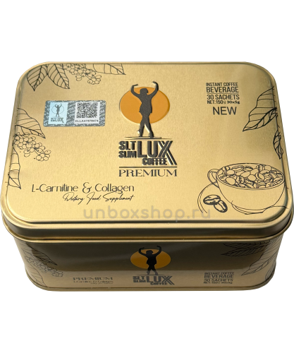 [������] Lux Coffee �������� ���� ��� ��������� �������, 30 ���� SLT Slim Lux Coffee Premium L-carnitine&Collagen NEW, 30 sachets
