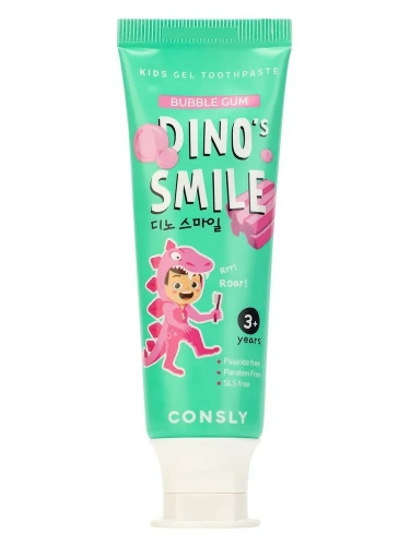 Consly        -  Dino's Smile Kids Gel Toothpaste Bubble Gum