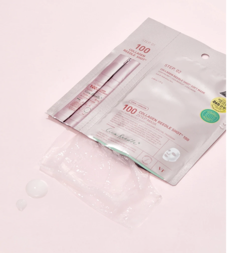 VT ����������� ����� � ���������� � �����������, Cosmetics Collagen Reedle Shot 100 2step Mask ���� 3