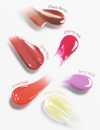 TOCOBO ����������� �����-������� ��� ���, ������� 15 Coral Soda, Juicy Berry Plumping Lip Oil Glam Max ���� 5