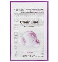 Consly     , Clear Line Advanced Skincare Collagen Mask Sheet
