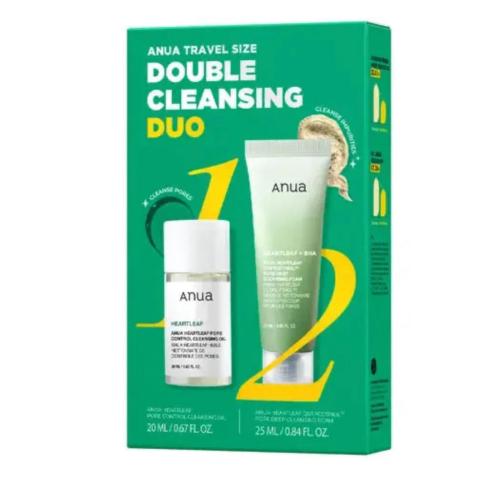 ANUA ������-����� ��� �������� ����, 2 ��������, Travel Size Double Cleansing Duo