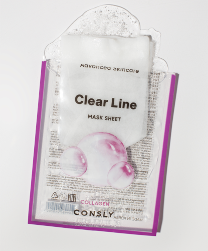 Consly �������� ����� � ��������������� ����������, Clear Line Advanced Skincare Collagen Mask Sheet ���� 2