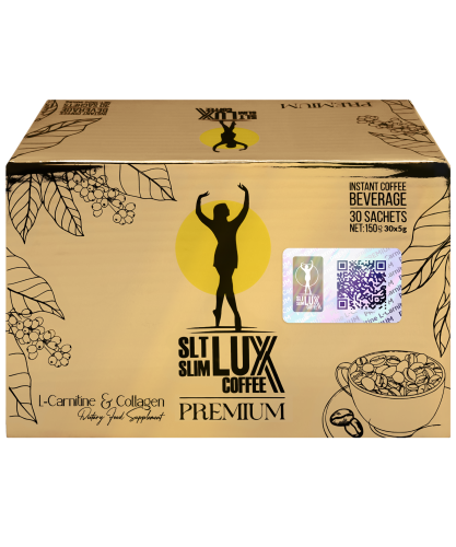[] Lux Coffee     , 30  SLT Slim Lux Coffee Premium L-carnitine&Collagen, 30 sachets