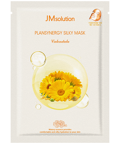 JMsolution Тканевая маска с календулой и пробиотиками  Plansynergy Silky Mask Calendula