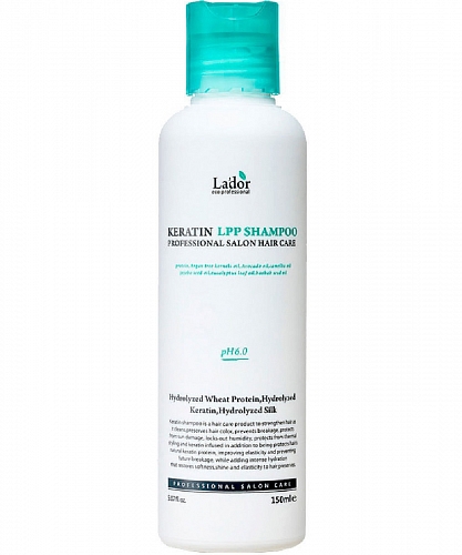 Lador Протеиновый шампунь для волос с кератином  Keratin LPP shampoo Low molecular PPT